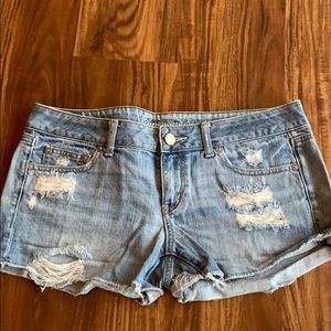American Eagle Ripped Jean Shorts